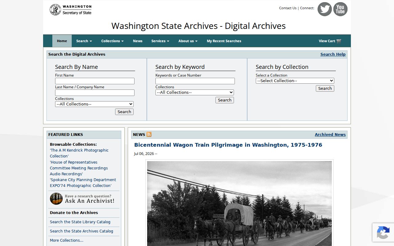 Lynnwood people search in Washington Digital Archives